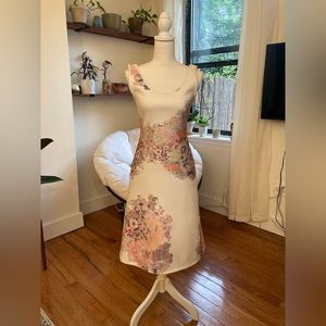 👾 Cynthia Rowley Pixel Floral Neoprene Midi Dress | XS | New w/o tags! 👾